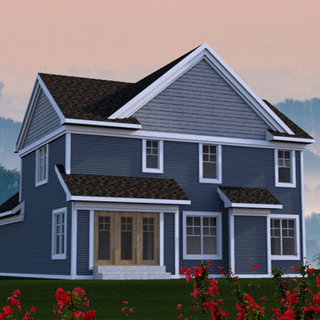 Narrow Craftsman 2 Story Plan #50615