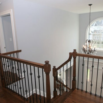 Classic Gray Colonial Showcasing Elegant Transitional Style