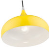 Amador 1 Light Shiny Yellow With Polished Chrome Accents Pendant