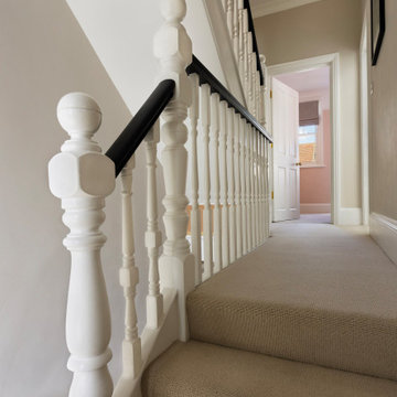 Replacement attic staircase and balustrade W5