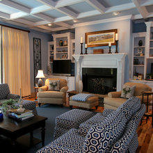 Bookcase with Coffered Ceiling
