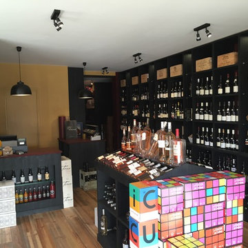 Agencement d'une cave à vin, mobilier sur mesure