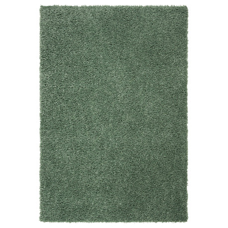 Safavieh August Shag Collection AUG200 Rug, Green, 5'3"x7'6"