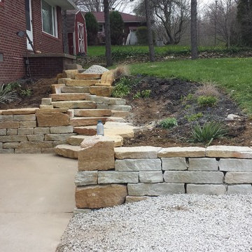 Suffield Retaining Wall and Stairs