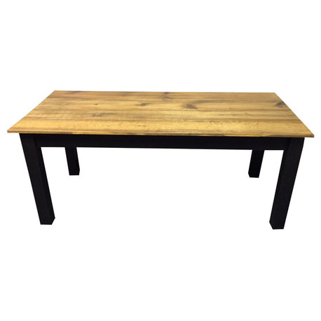 Barn Wood and Black Farm Table, 36"