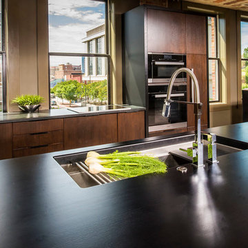 Chapel Hill, North Carolina Contemporary Loft Kitchen