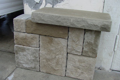 Owyhee sandstone retaining wall