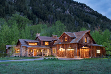 Inspiration for a rustic exterior home remodel in Other