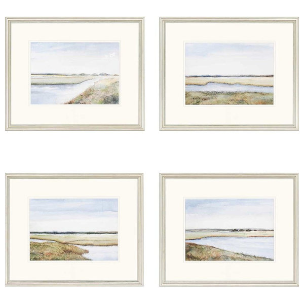 Marshes Artwork, Set of 4, 22