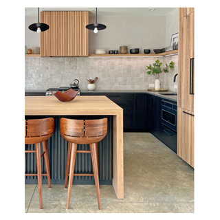 Hilltop Road - Midcentury - Kitchen - New York - by Dichotomy Interiors ...