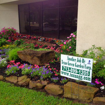 Custom Rock Work and Flowerbeds
