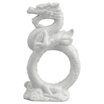 Chinese Dragon Napkin Ring, Ethnic Collectibles, Fine Porcelain