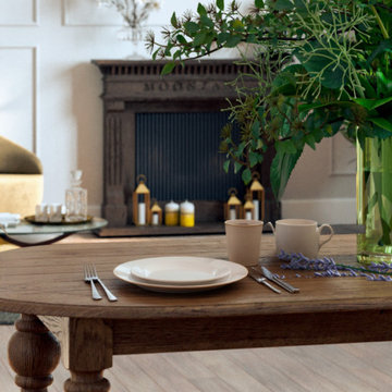 Classic interior Filled with Light and Comfort