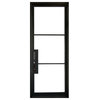 Vision Steel 39"x81" Wrought Iron Door, 6" Jamb, Matte Black, Left Hand