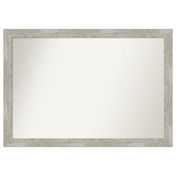 Dove Greywash Narrow Non-Beveled Wall Mirror 39.5x27.5 in.