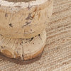 Rustic Bleached Wood Ukhali Pot