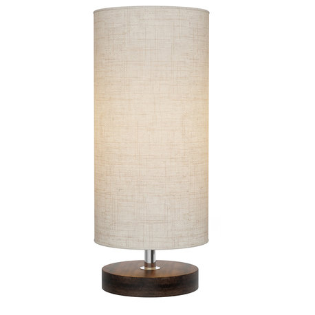 Lavish Home Cylinder Lamp With Adjustable Wood Base