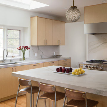 Simple and Warm Contemporary Cabinets with a Straightforward Look