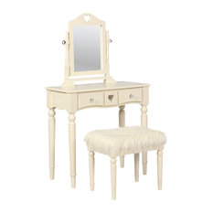 50 Most Por Kids Vanities For 2018 Houzz Linon Home Decor Products Wood And Mirror Foam Fabric Makeup Vanity Stool