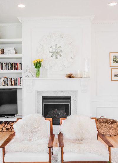 Transitional Living Room by Melissa Miranda Interior Design