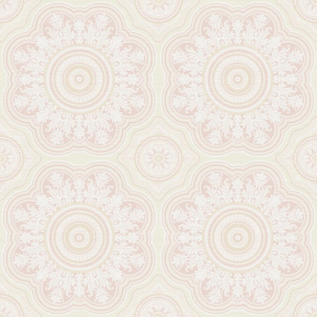 Seabrook wallpaper in Metallic Gold, Off White, Pink RG60401