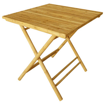 Bamboo Collapsible Square Table