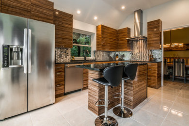 This is an example of a modern kitchen in Austin.
