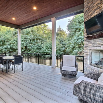Outdoor Fireplace & Dining - The Genesis - Family Super Ranch