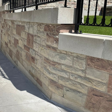 Masonry Stone Veneer Siding Retaining Wall Exterior