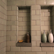 subway tile niche