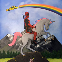 Deadpool Painting - Paintings
