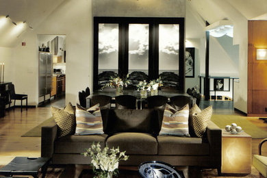 Inspiration for a contemporary living room in Philadelphia.