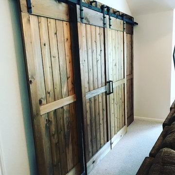 Double Bypass Barn Door Walnut