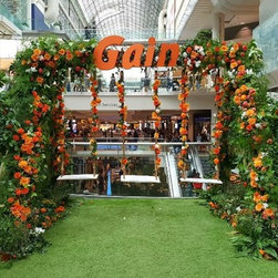 Custom Floral Swing Set - Outdoor Structures