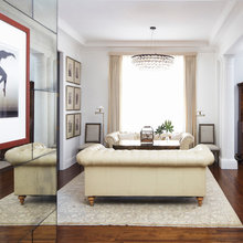 antiqued mirror hall