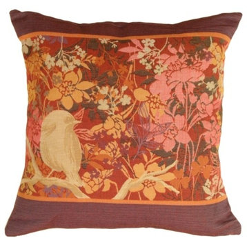 Pillow Decor - Chickadee Garden Bird Pillow
