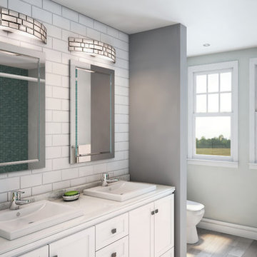 Harlowe 3-Light Vanities in Bathroom