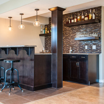 Masculine Modern Basment