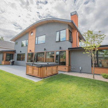 Creative, flowing roof lines