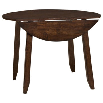 Intercon Furniture Kona Drop Leaf Table With Butterfly Leaf, Raisin
