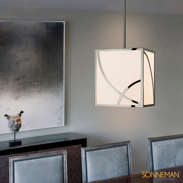 Haiku Pendant above Dining Table