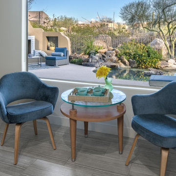 Saarinen chairs create the perfect space for conversation