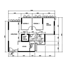 4-Room BTO Flat: 1 Floor Plan, 3 Different Looks