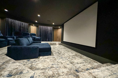 This is an example of a home theatre in Baltimore.
