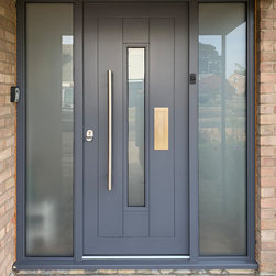 Grey timber doors - Front Doors