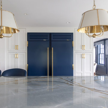 Elegant New England Nautical Kitchen