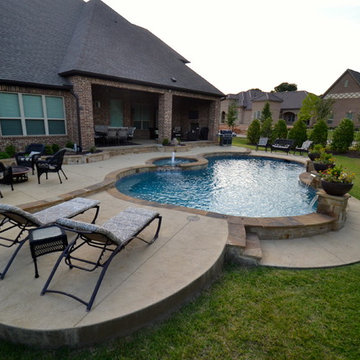 Colleyville Corner Lot Hillside Creation