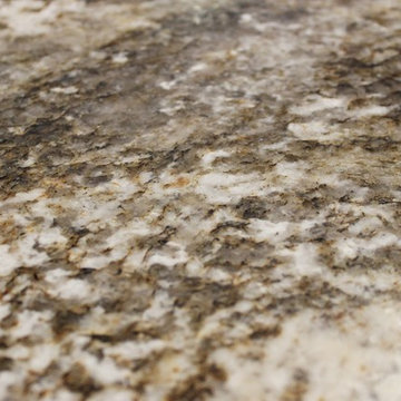 Rural Kewanee Kitchen Remodel With Rustic Beech Cabinets and White Sand Granite