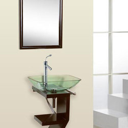 Contemporary Glass Vanity - Bathroom Vanities And Sink Consoles