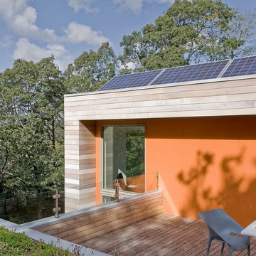 Roofdeck with Living Green Roof and Solar Panels